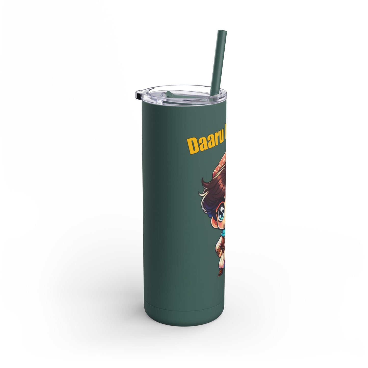 Daaru Meri Jaan - Skinny Matte Tumbler, 20oz