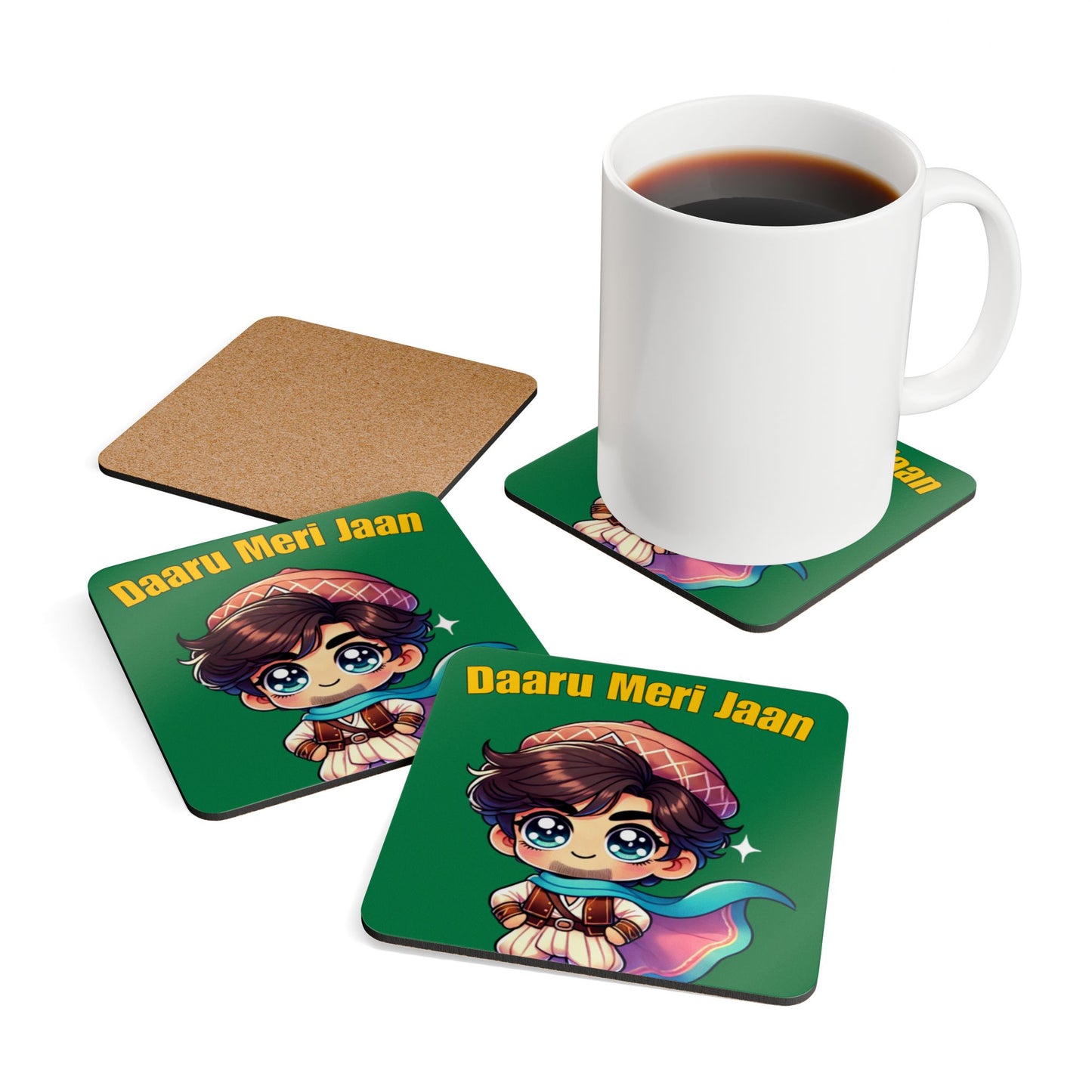 Daaru Meri Jaan - 4 pc. Coaster Set